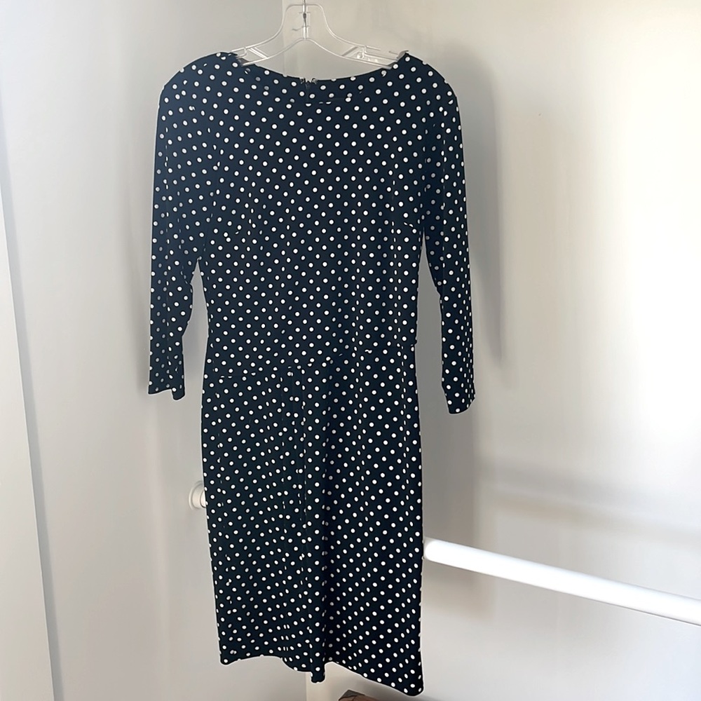 Ann Taylor XS Black & White Polka Dot Spring Dress